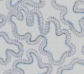REBECCA ATWOOD: DOTTED LEAF Gray/Navy